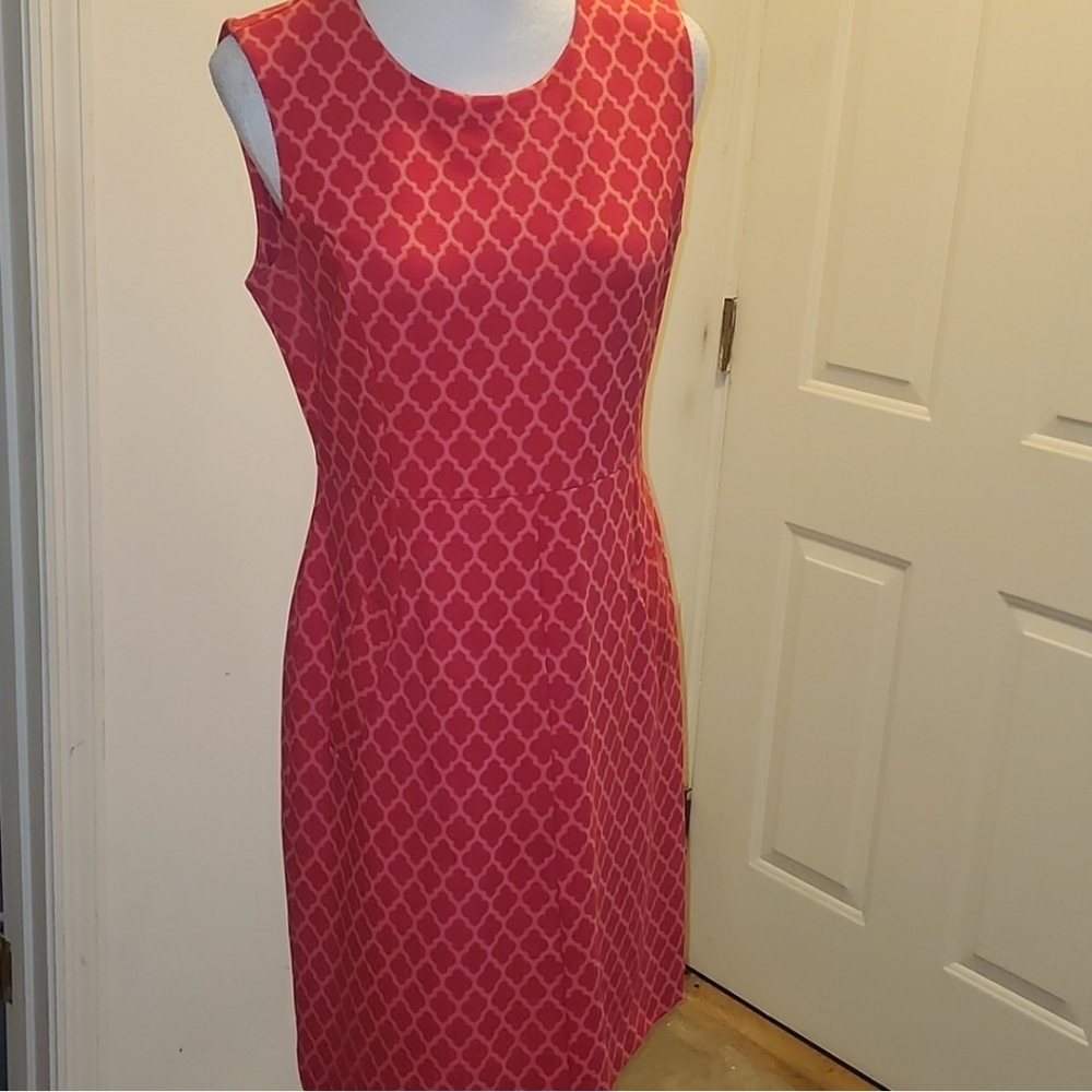 Lands End size 10 Sheath Midi dress Career Euc Strech Professional
